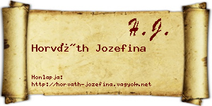 Horváth Jozefina névjegykártya